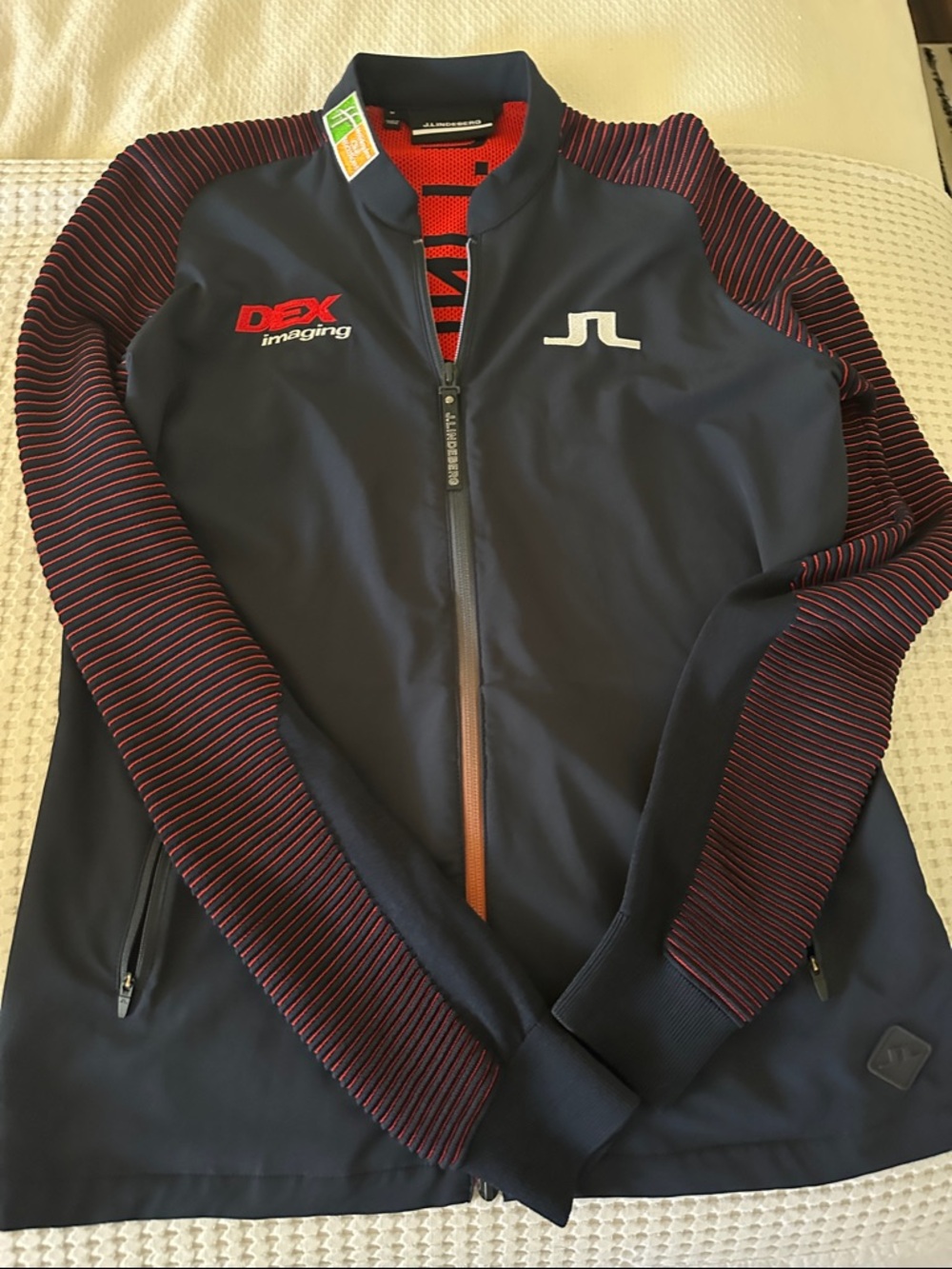 J.Lindeberg Navy & Red Performance Jacket